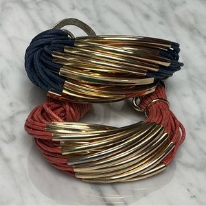 Pair of Red & Blue Bracelets